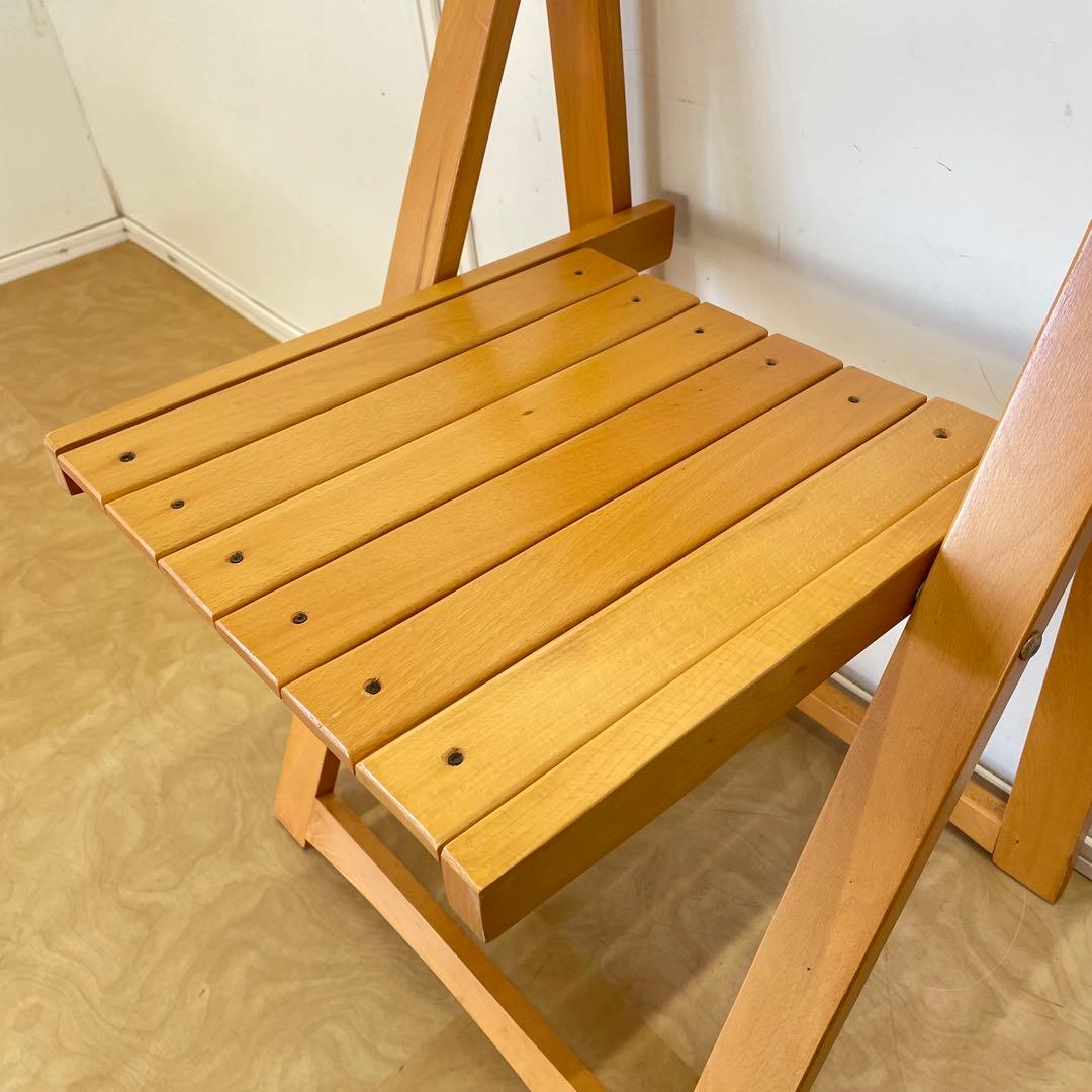 ルーマニア製 折りたたみ椅子 フォールディングチェア 折り畳み ビンテージ