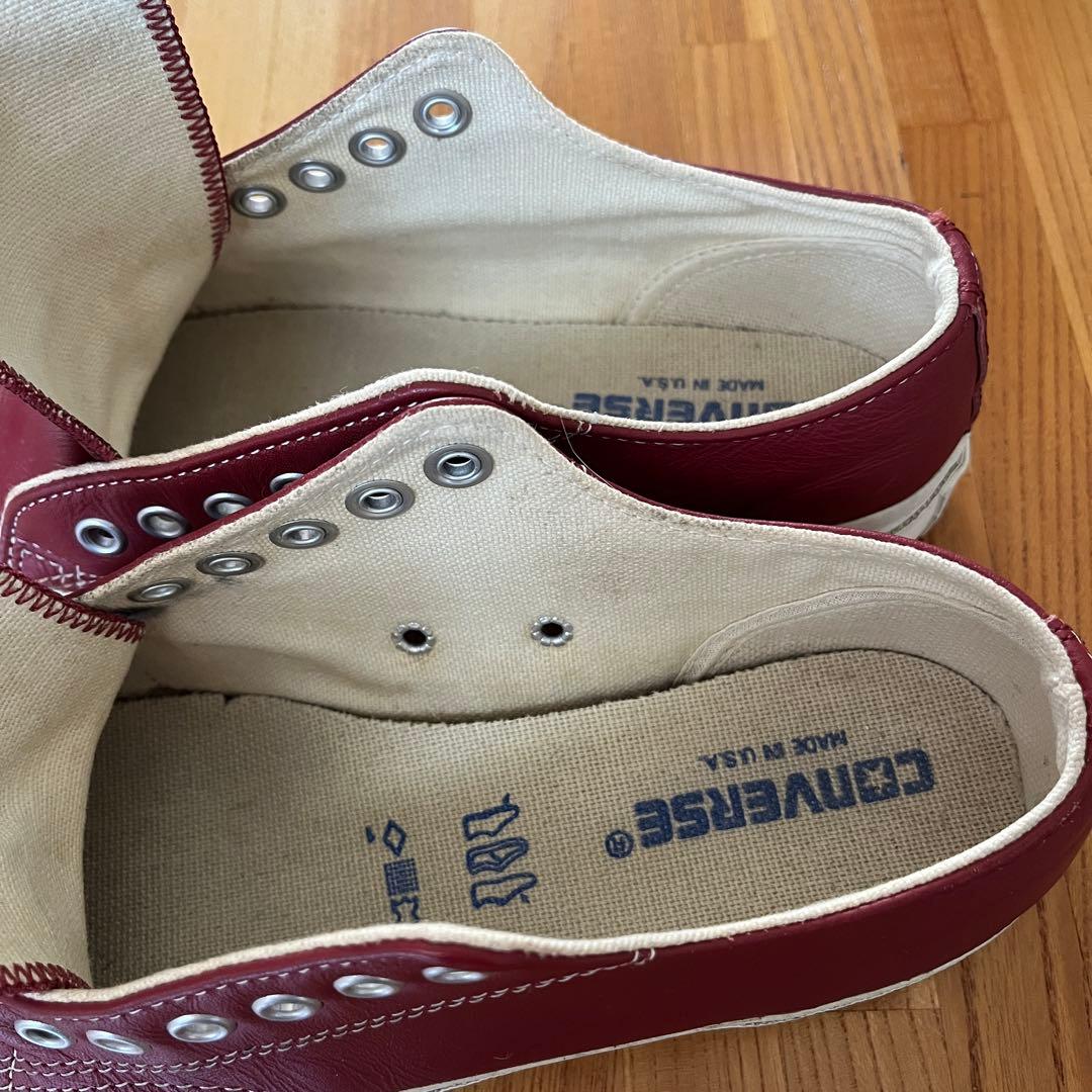 コンバース ジャックパーセル 90's USA製 24cm レッド レザー