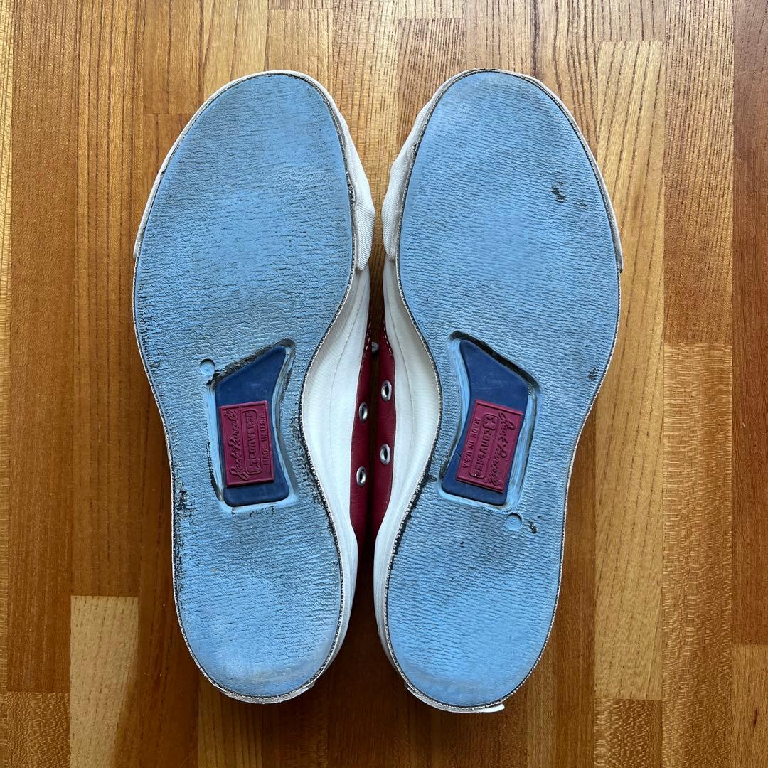 コンバース ジャックパーセル 90's USA製 24cm レッド レザー