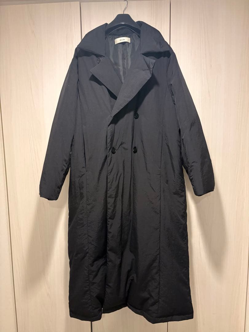 アンヌーク 黒 ダウンロングコート