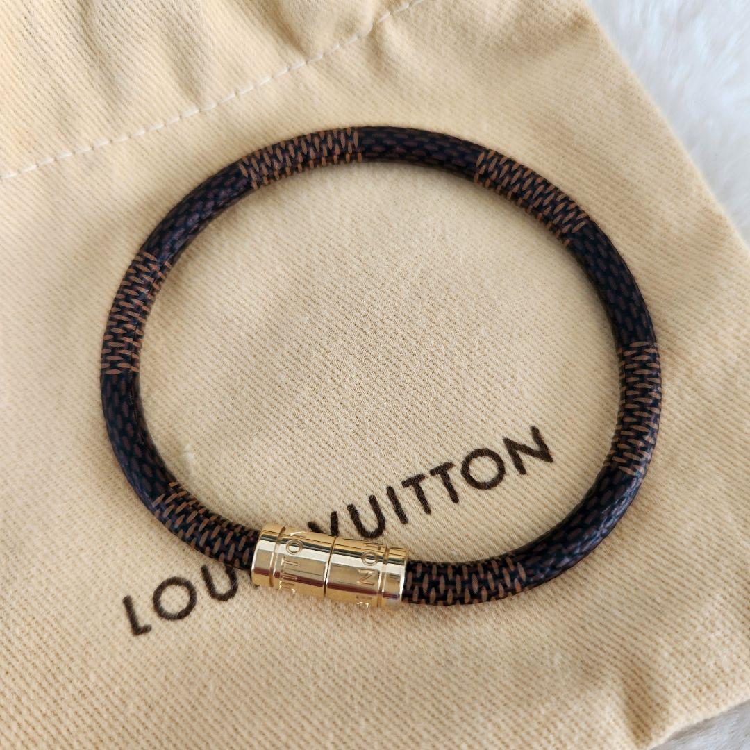 マキロです。 ダミエ ブラスレ キープイット エベヌ ブレスレット