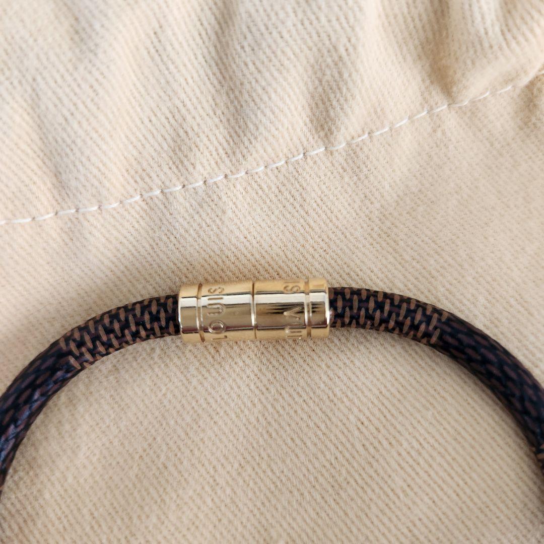 マキロです。 ダミエ ブラスレ キープイット エベヌ ブレスレット