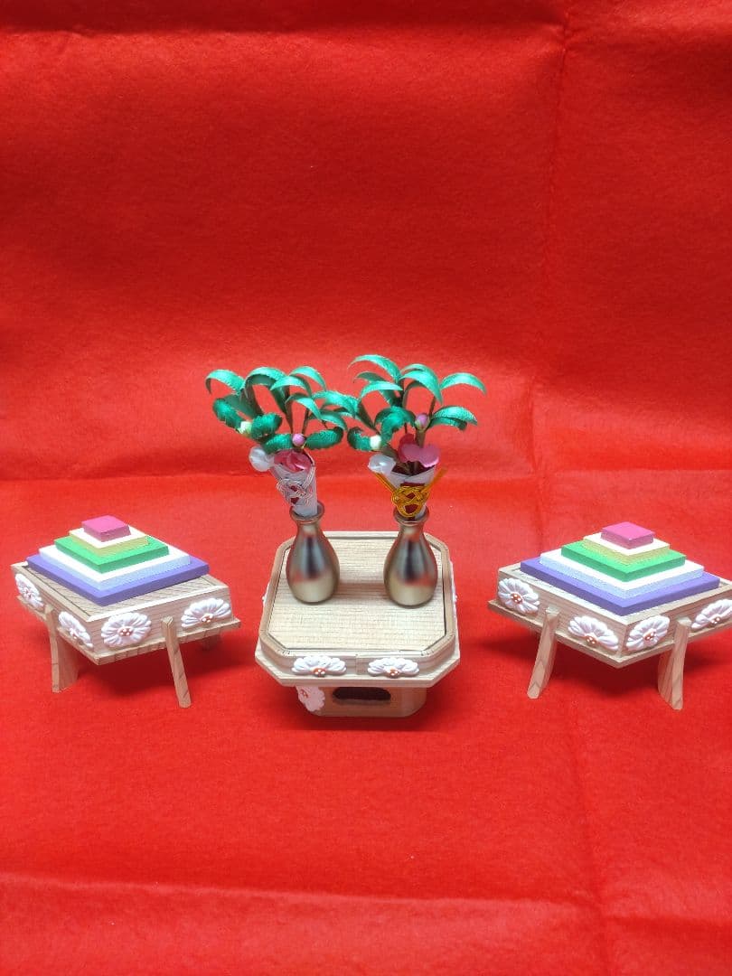 【雛蔵】杉・菱台三宝揃