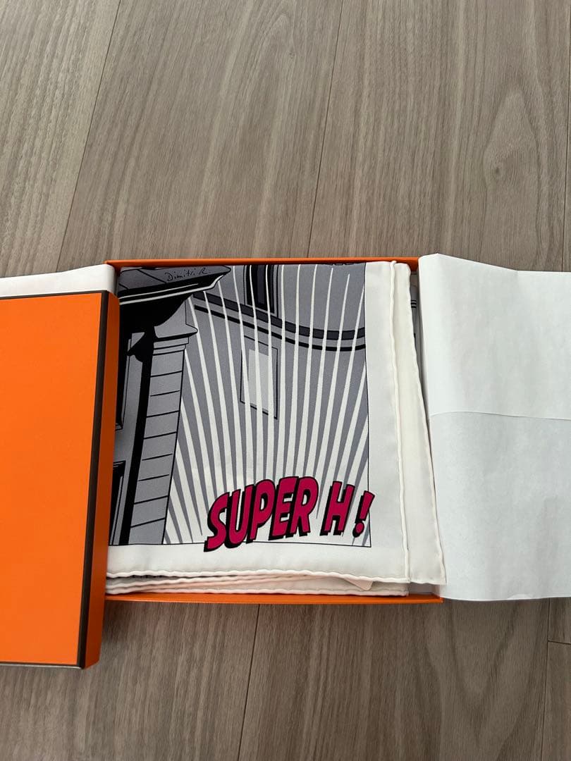 HERMES シルクスカーフ 70cm ミッドナイトフォーブル