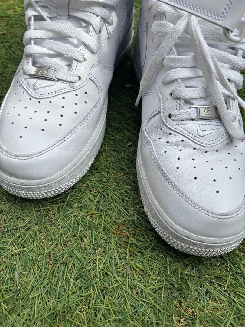 靴 Supreme Nike Air Force 1 Mid SP 10.5