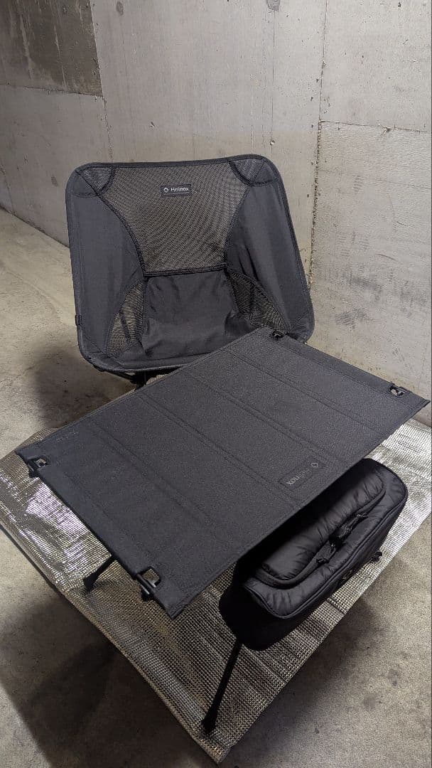 ヘリノックス ブラックアウトエディション希少セット。オールブラック仕様。