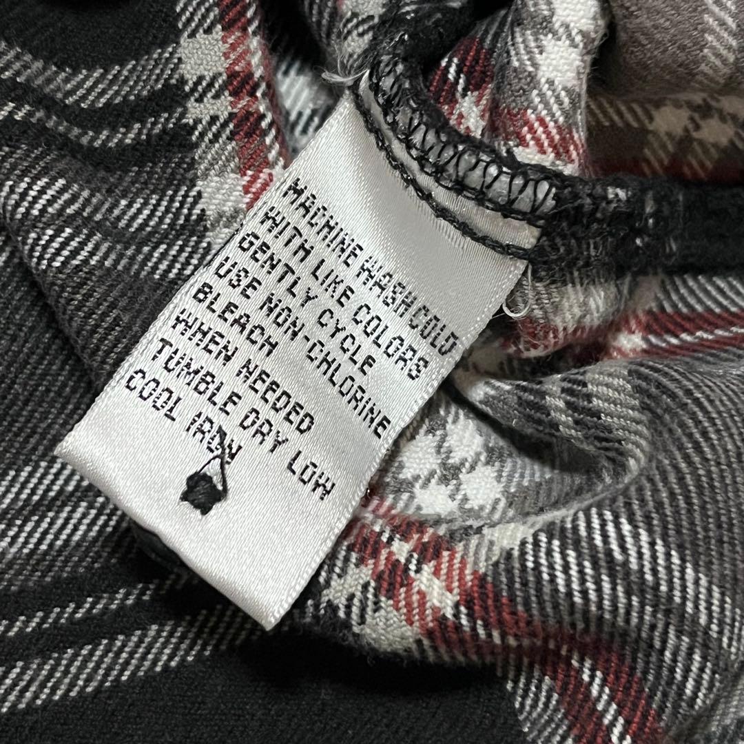 pelle pelle ペレペレ 3XL バックワッペン 厚手チェックネルシャツ