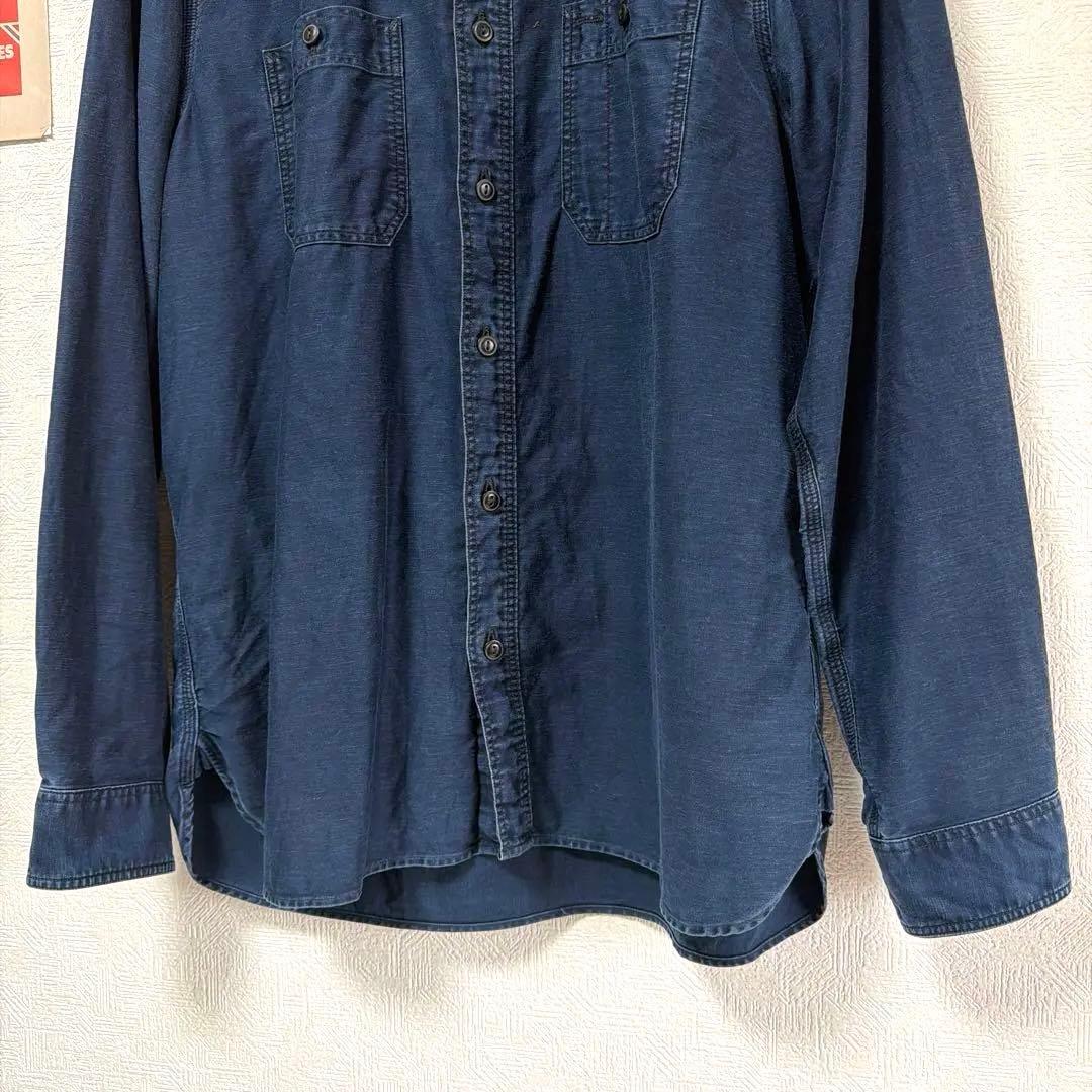 美品　極上　RRL ダブルアールエル　ラルフローレン　コットンリネンシャツ