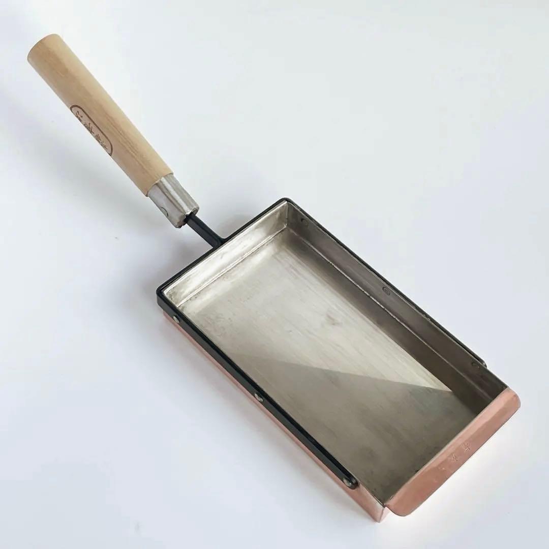 京都 有次 銅 卵焼き器（玉子焼鍋）12×21cm 美品