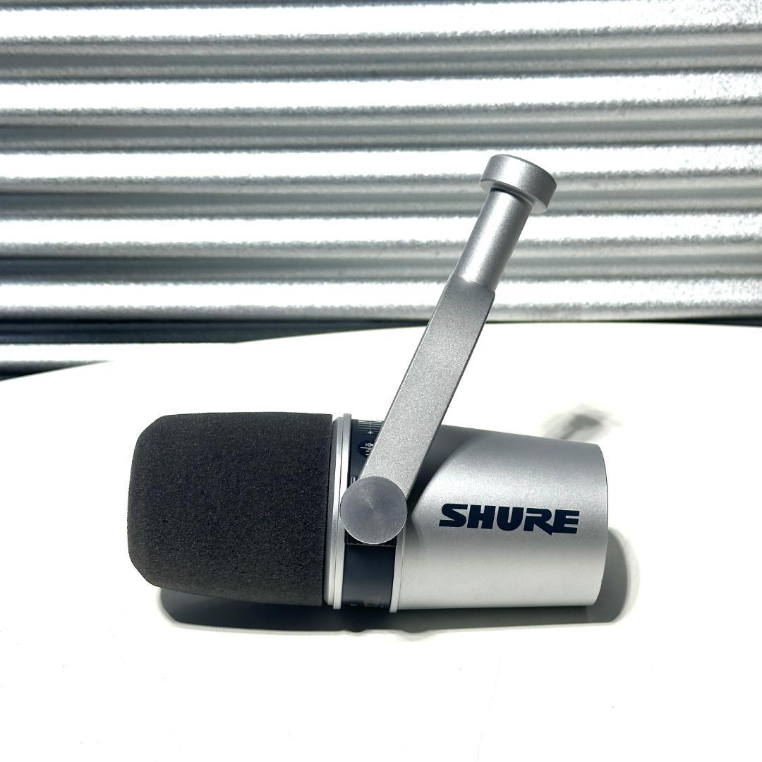 中古 SHURE シュア ポッドキャストマイクロホン MV-7-S-J