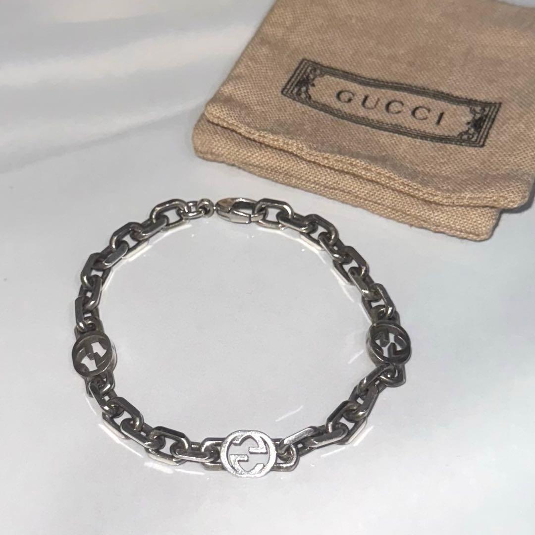 A*B様 【オークション実施中！】GUCCI シルバーチェーンブレスレット 19