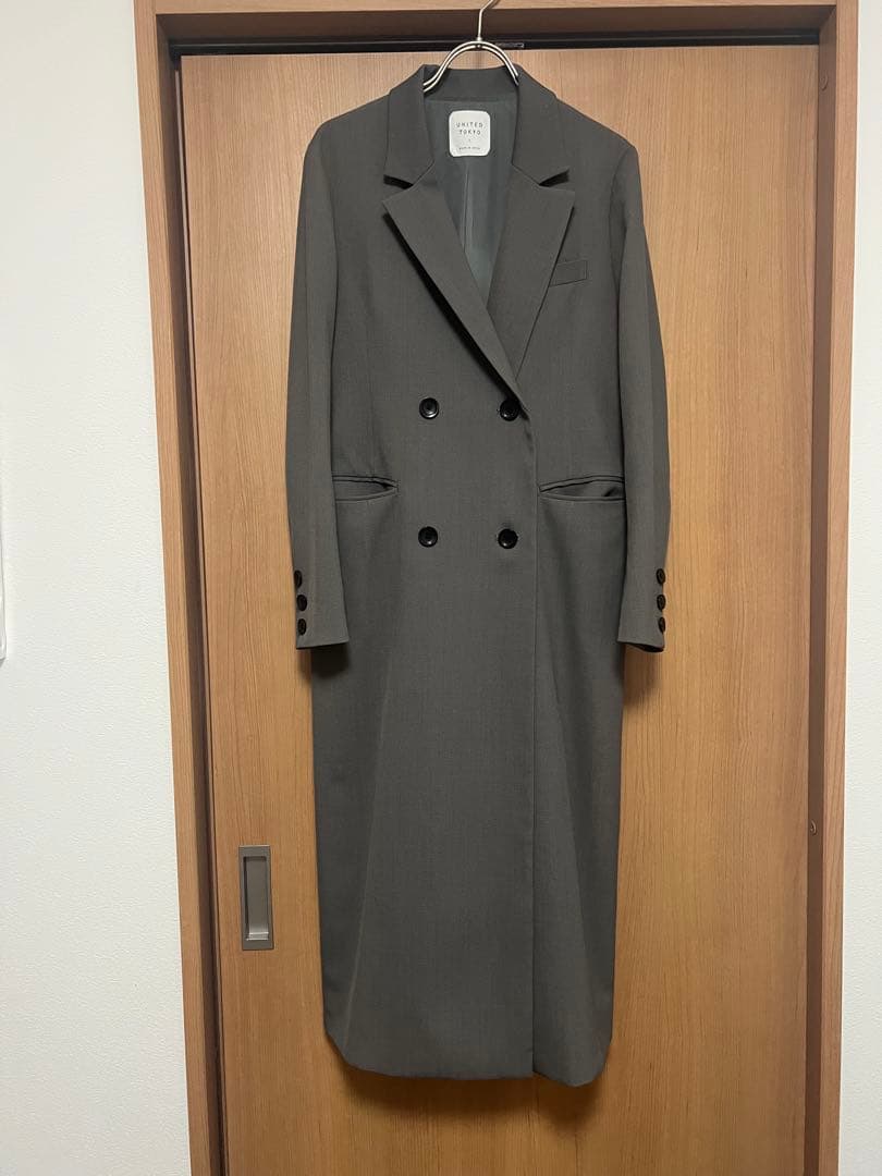 UNITED TOKYO バックウェーブロングコートジャケット