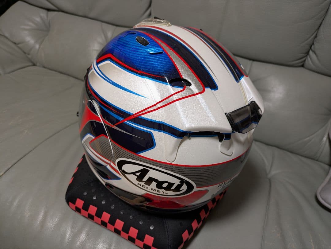 Arai RX-7RR5 ペドロサGP スモークシールド付き