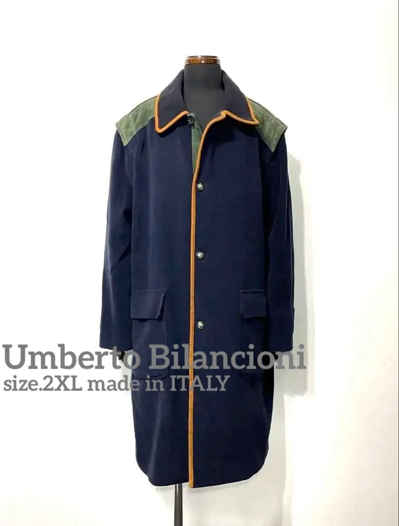 Umberto Bilancioni◇イタリア製◇ヴィンテージステンカラーコート