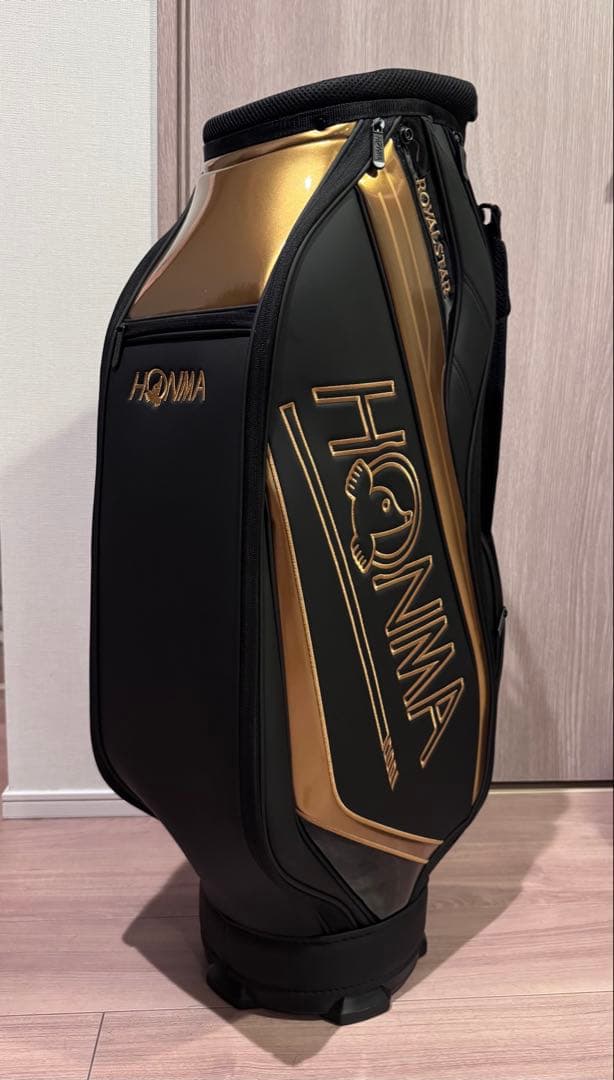 ホンマ ゴルフ ロイヤルスター カート キャディバッグ ブラック×ゴールド