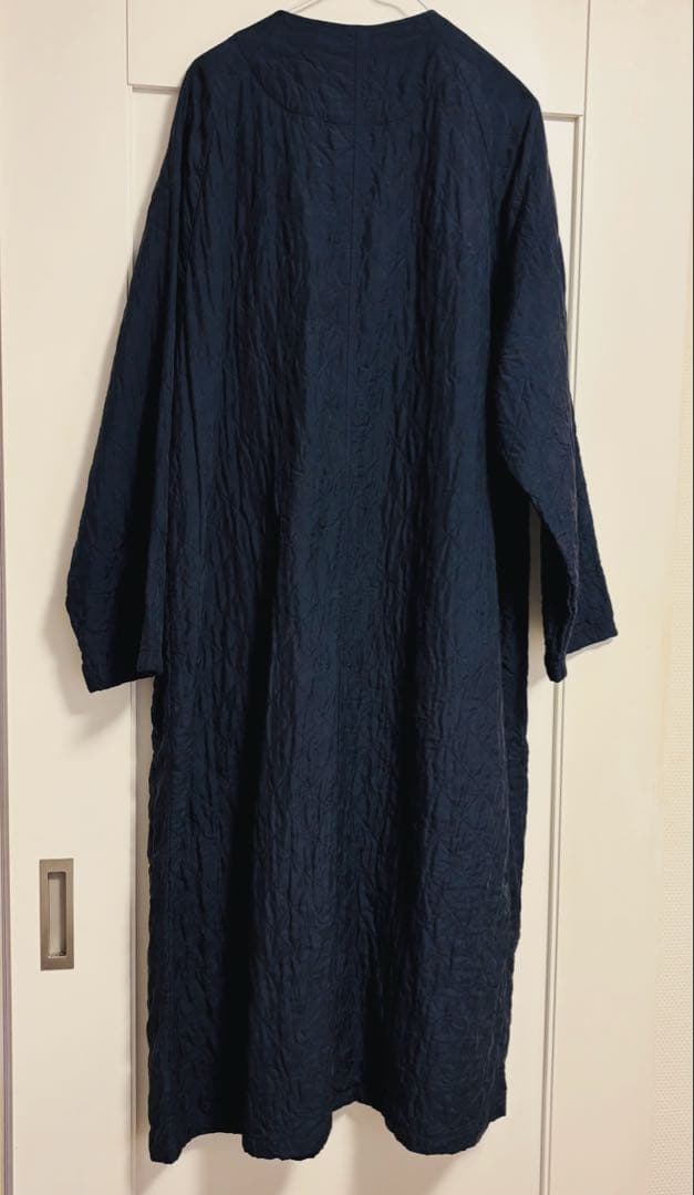 maison de soil メゾンドソイル　シルクキルティングロングコート