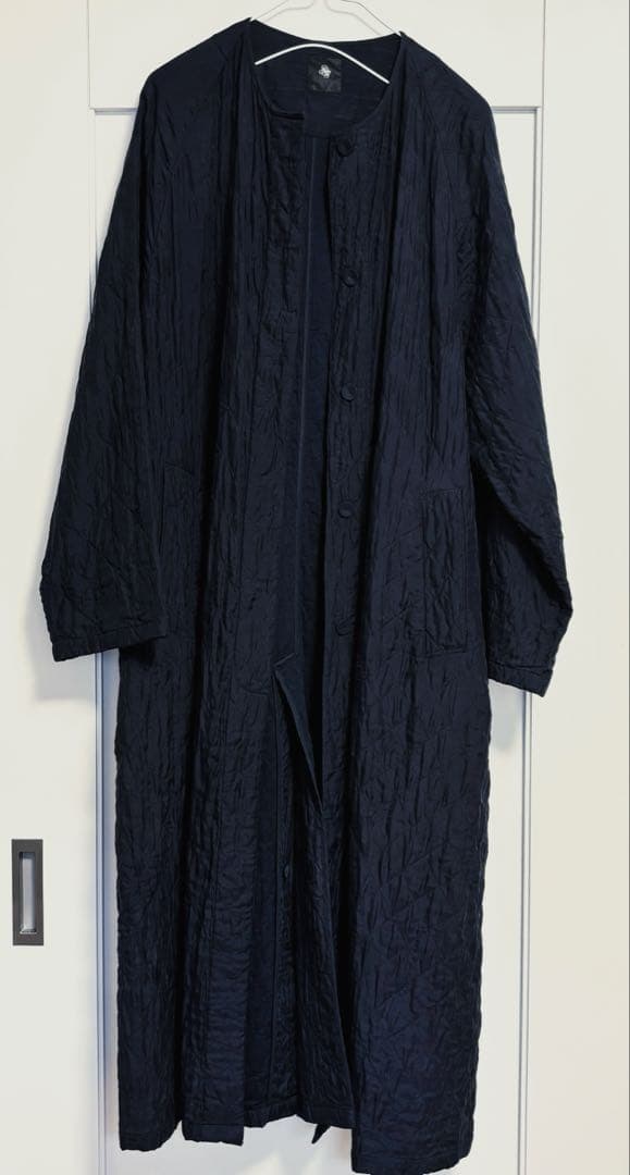 maison de soil メゾンドソイル　シルクキルティングロングコート