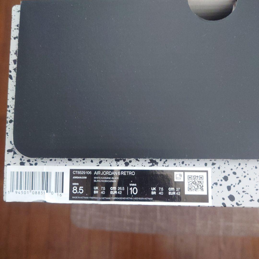 Nike Air Jordan 6 retro /カーマイン