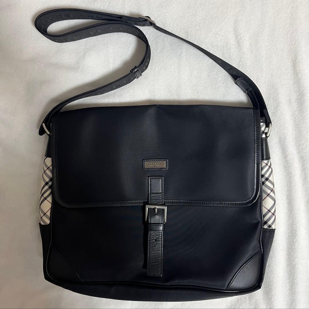 【専用】バーバリー ブラックレーベル ショルダーバッグ ノバチェック 黒