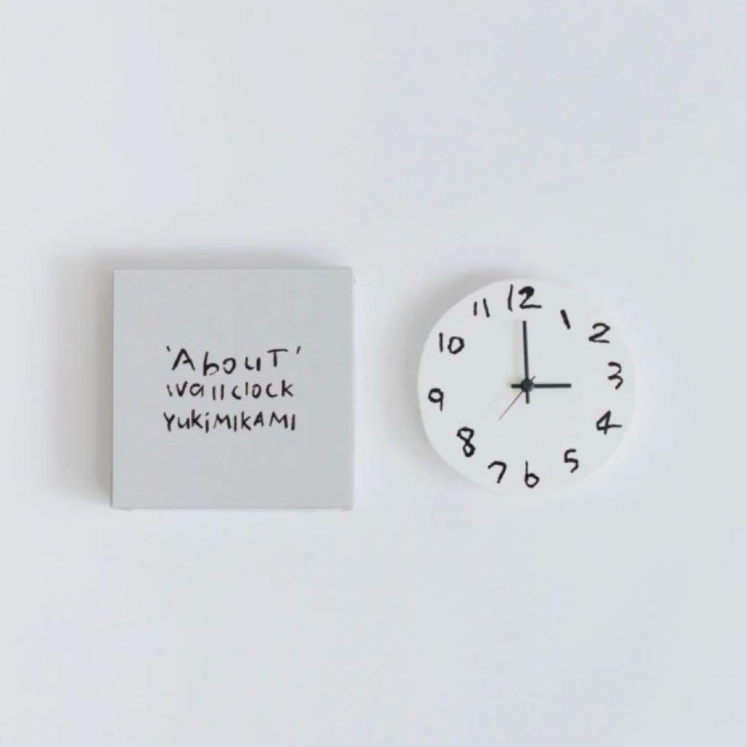 ' About ' wall clock Yuki MIKAMI × 岩㟢紙器