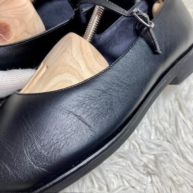 美品 ASICS PEDALA ペダラ パンプス 牛革 黒 23.5㎝