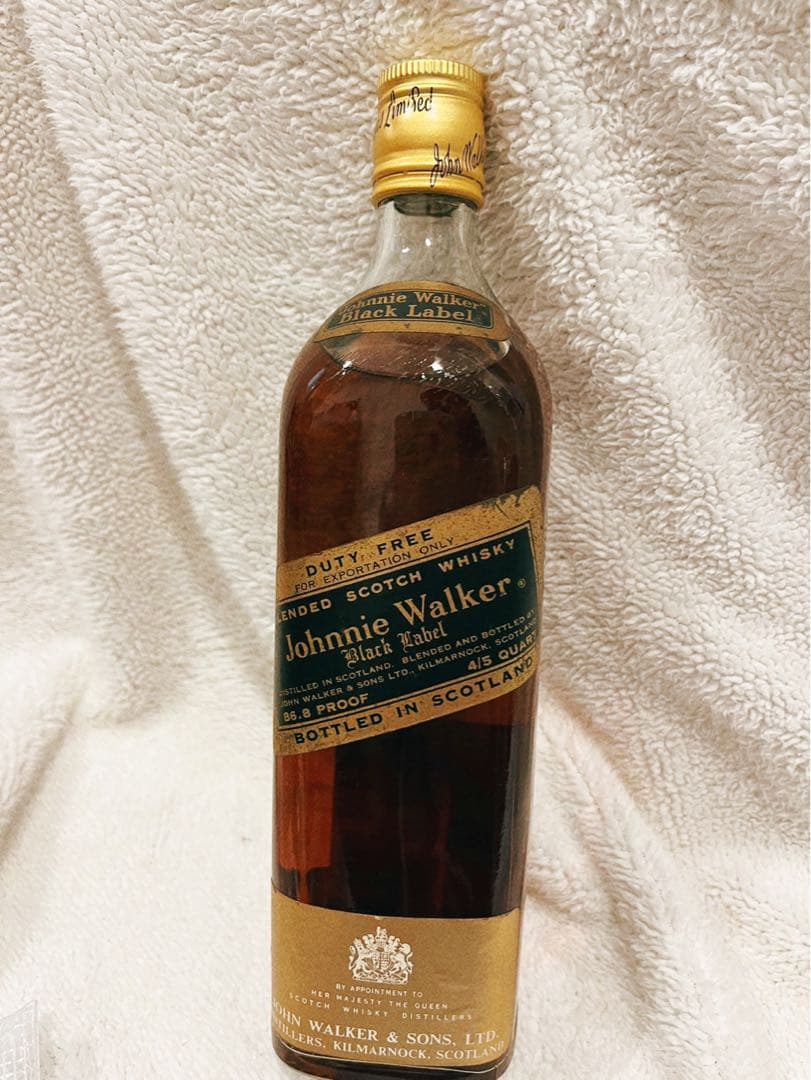 未使用品★1970年代 ジョニー・ウォーカー ブラックラベル