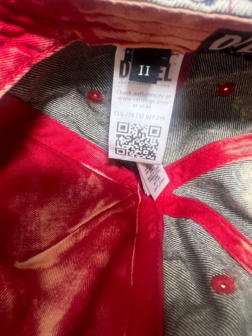 い*き様 DIESELデニム風ダメージベースボールキャップ