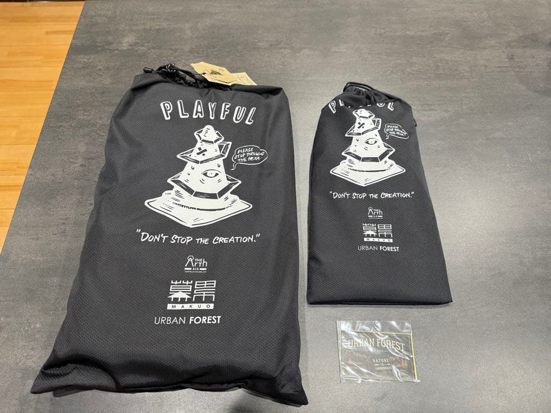 幕男 黒　タープ thearth ざぁーす