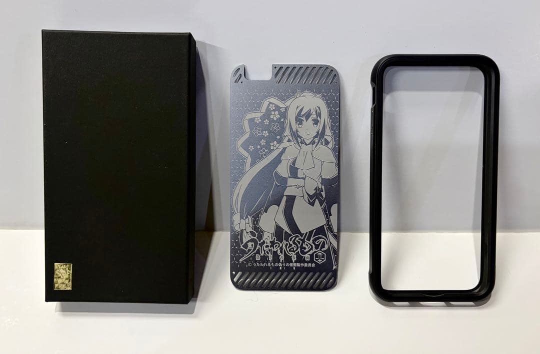 ジ*ン様 うたわれるもの 偽りの仮面 クオン アルミ製 スマホ 背面カバー フレ