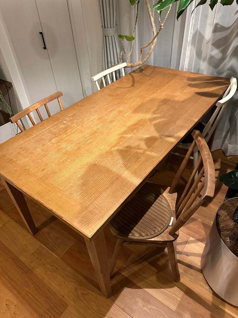 北欧風 天然木（アッシュ材）ダイニング　テーブル