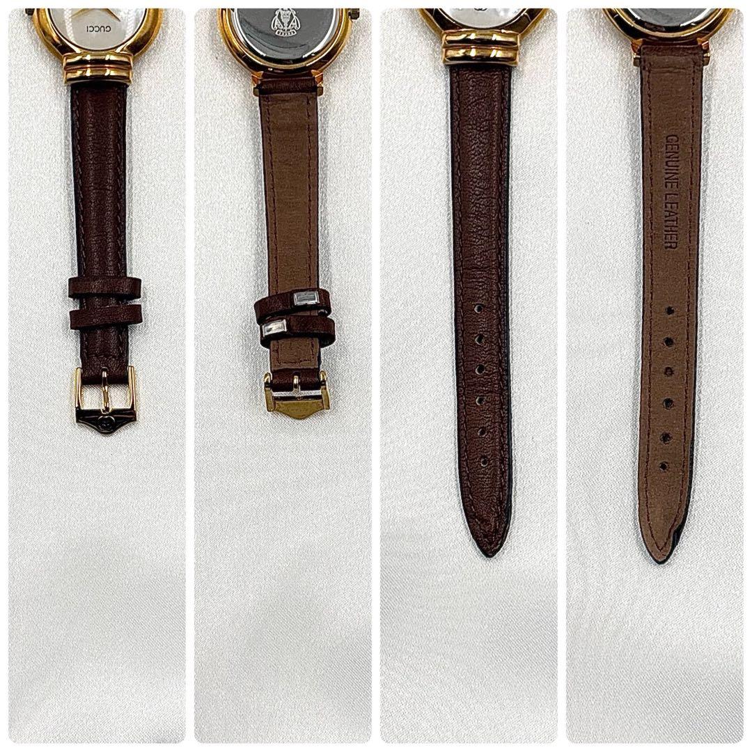 稼働品 グッチ GUCCI 腕時計 レディース ラウンド ゴールド 0331