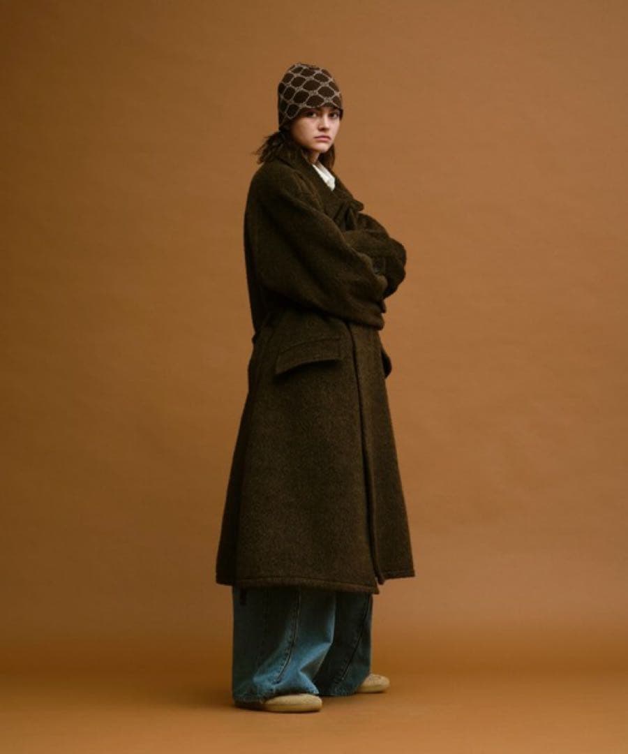 「soerte」 ステンカラーコート 1 ブラウン メンズ