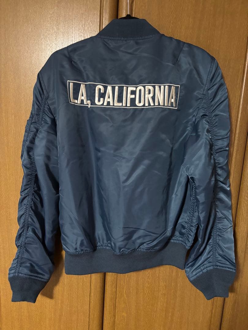 Schott RON HERMAN MA-1 ジャケット ネイビー L