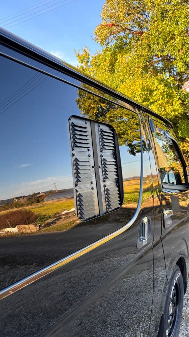 ハイエース 換気扇 ぴーちゃん 助手席 防虫ネット 6連用アタッチメント