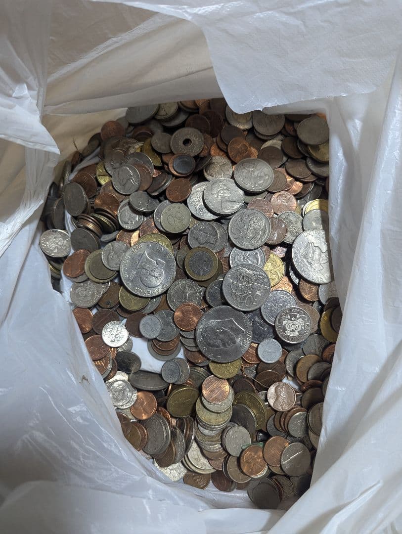 【約4.4kg】外国 外貨 大量 まとめ売り