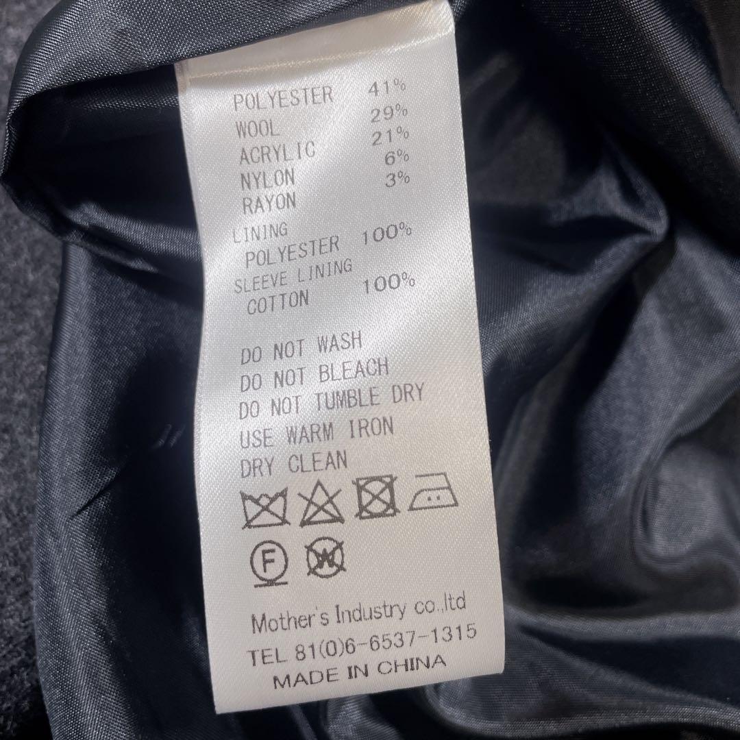 mizuiro ind 23AW グレー ウール　ロングコート