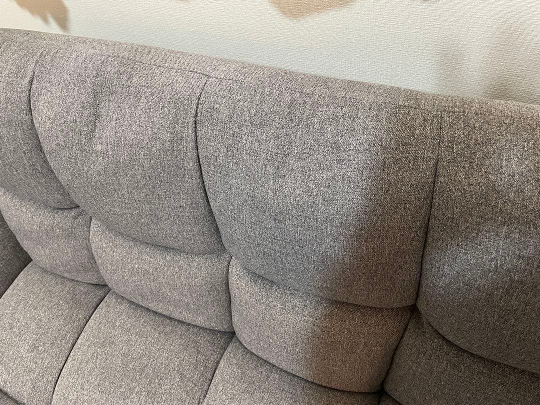 ニトリ 2人掛けコンパクトソファ グレー