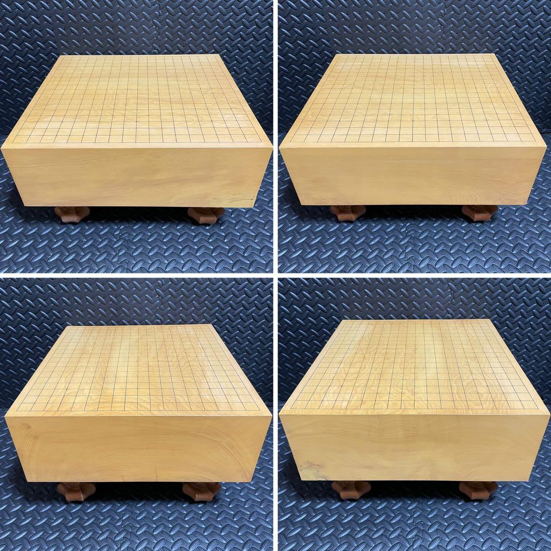 【良品】碁盤 本榧 天柾 ヘソ付き 脚付き 厚16cm