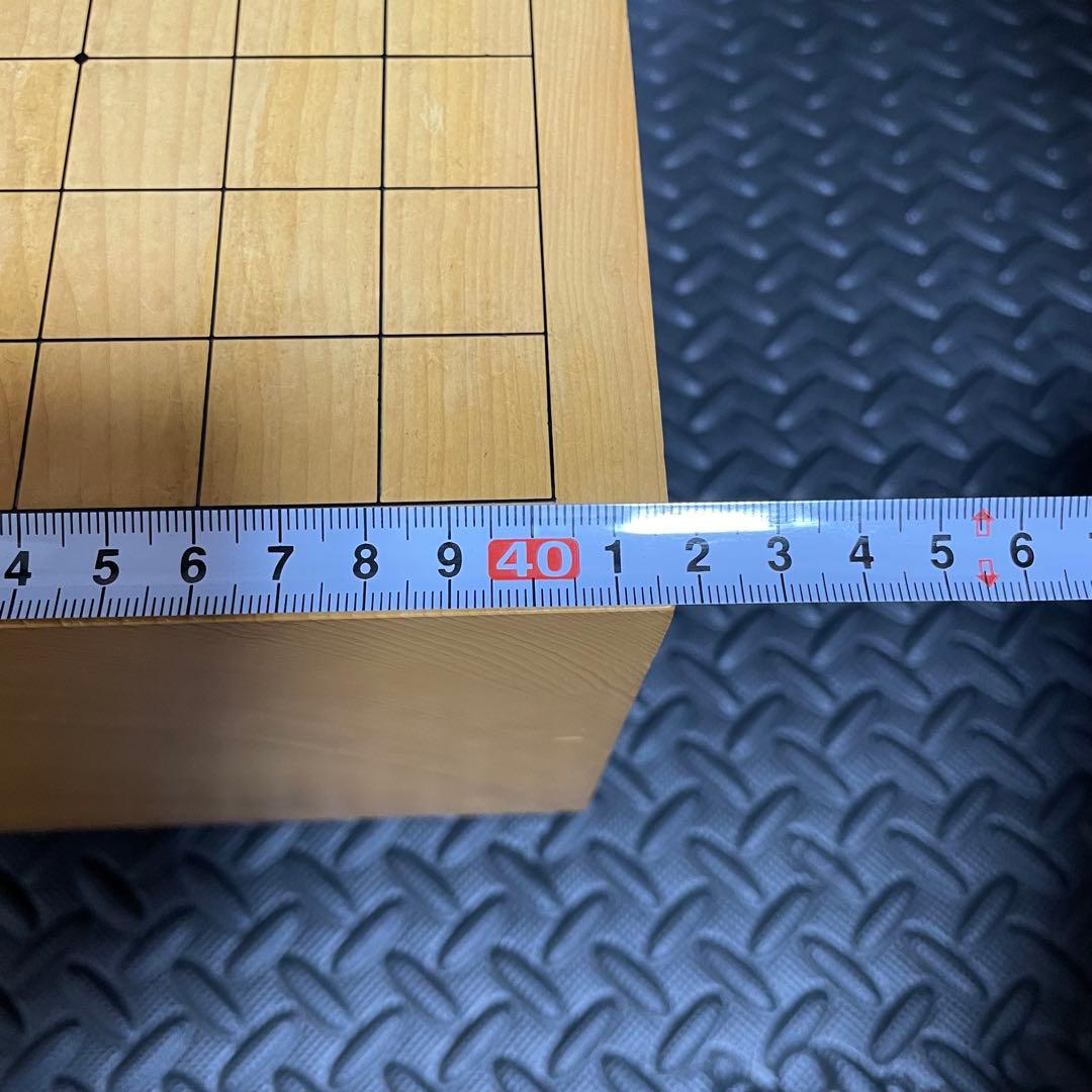 【良品】碁盤 本榧 天柾 ヘソ付き 脚付き 厚16cm