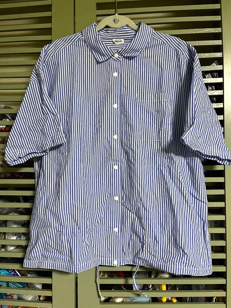 【あっちゃん】☆美品☆PAR ICI ウェーブボイルスナップブラウス