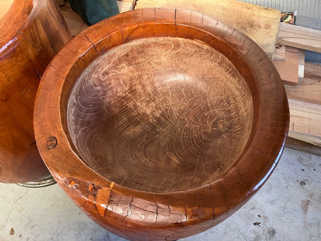 【中古臼】木製餅つき臼 フルメンテ済み No.14