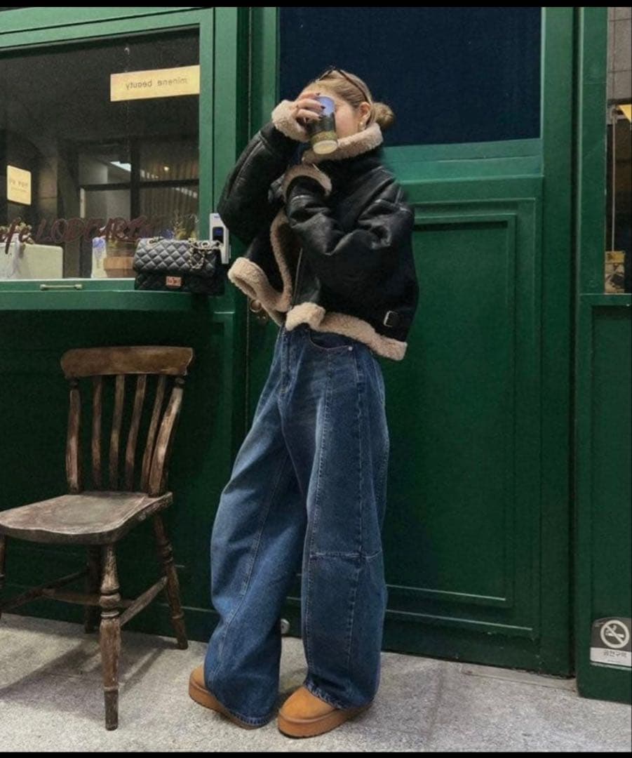 nalm. バレルレッグワイドデニム ナルム