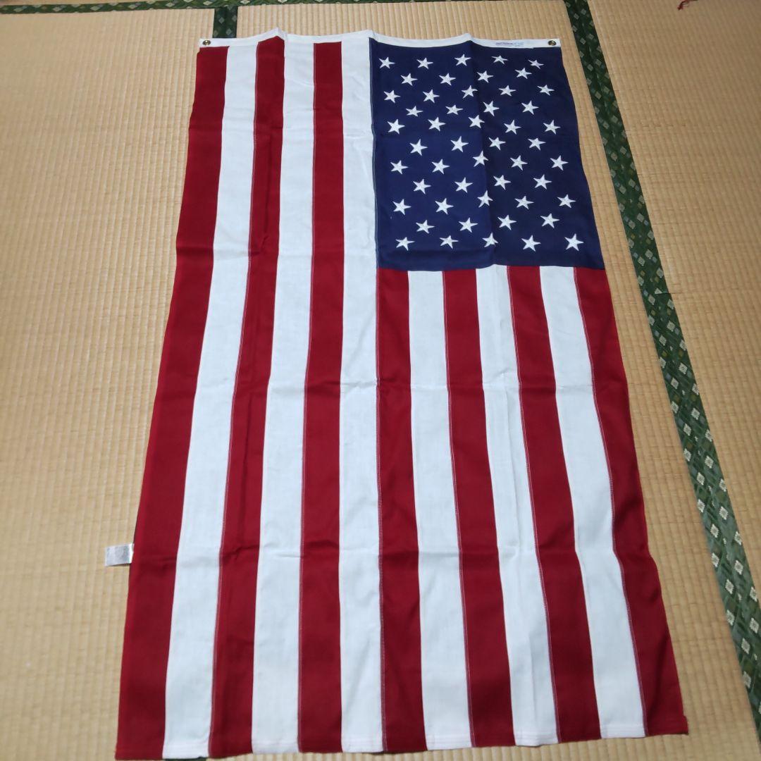 アメリカ国旗 100%厚手コットン製 フラッグ 約152cm x 87cm