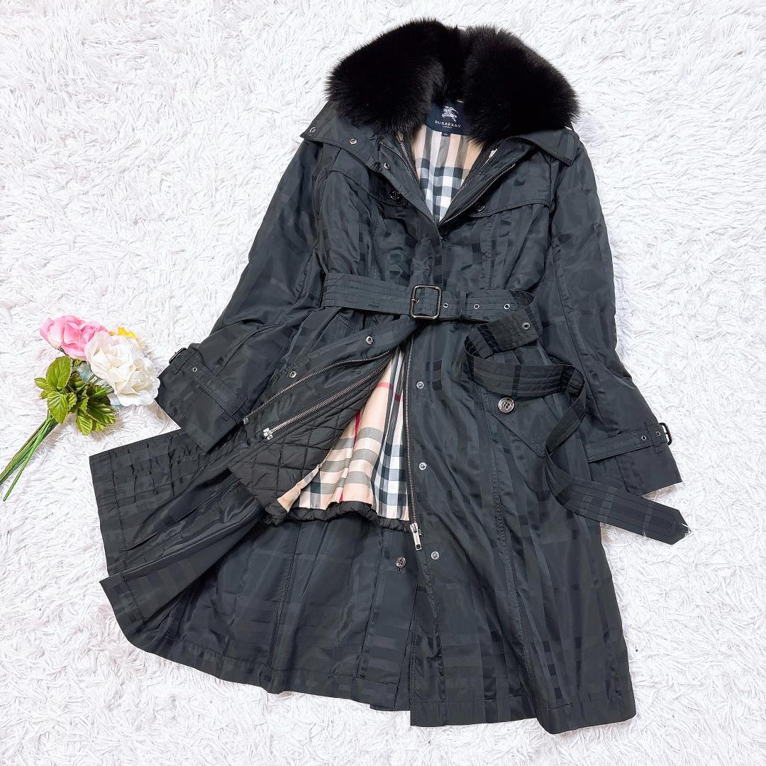 希少6way【極美品】バーバリー ライナー付ロングコート シャドー＆メガチェック