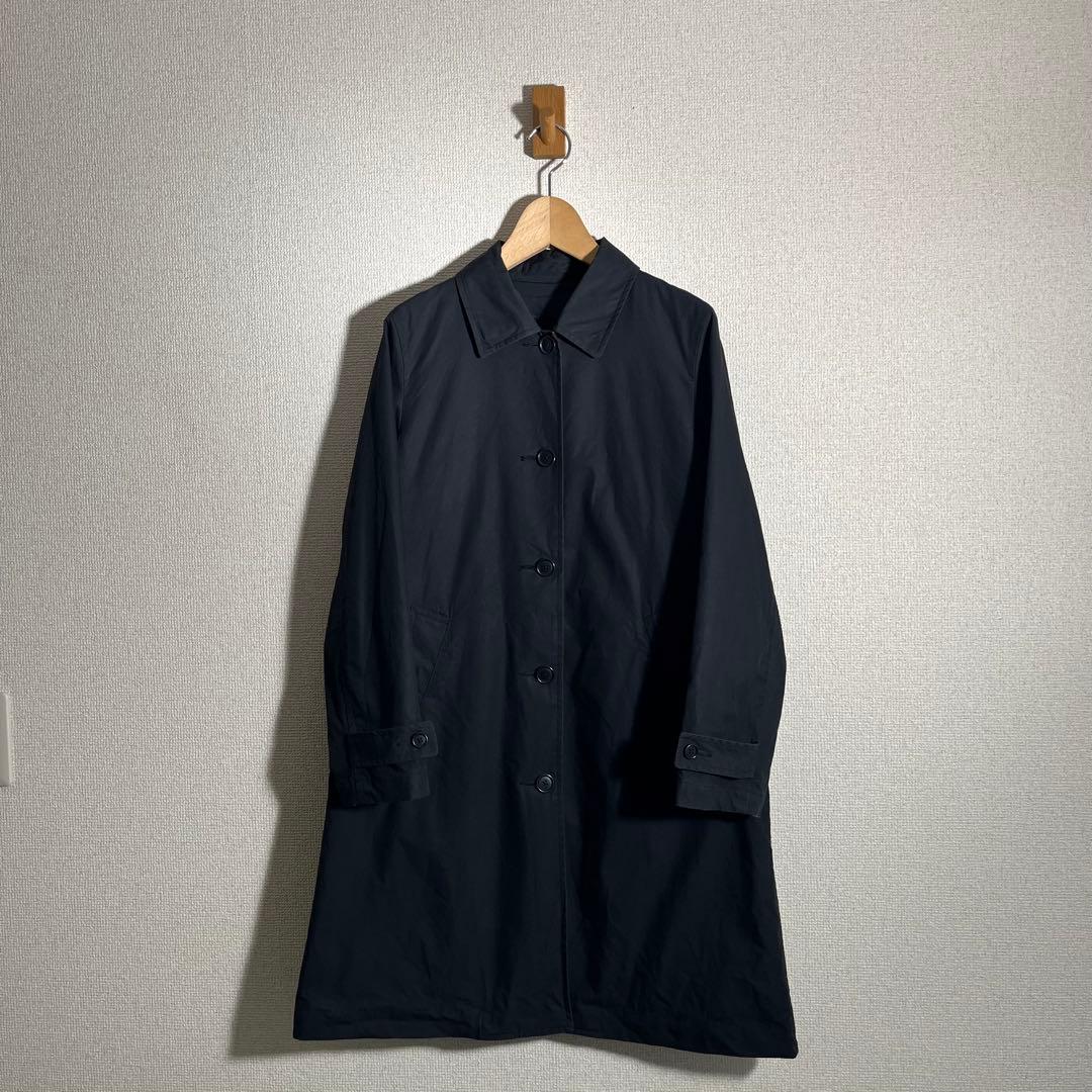 MHL. ダウンライナー付ステンカラーコート ロング丈 ブラック Ⅰ