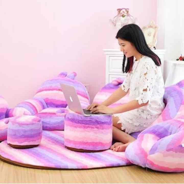 ぬいぐるみソファ椅子じゅうたんミニソファ8点セット002505