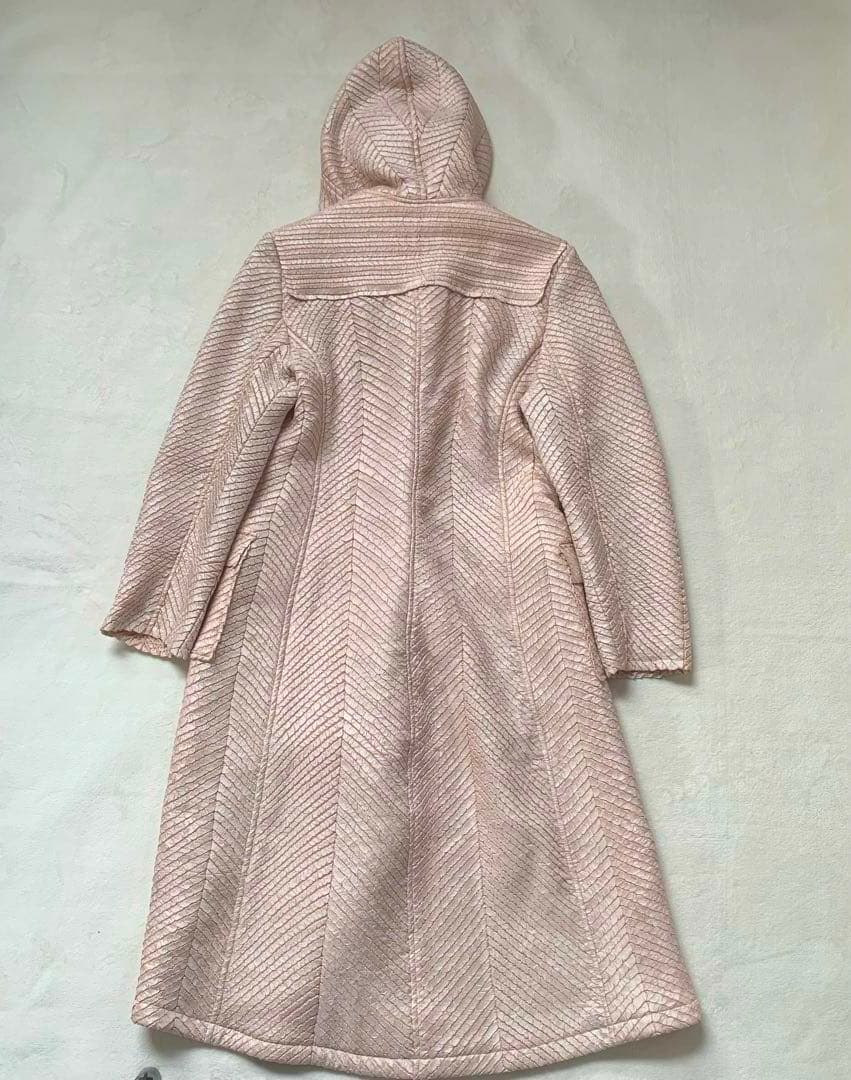 ヨシキヒシヌマ　ダッフルコート　絞り加工　ロング　コート　シワ加工