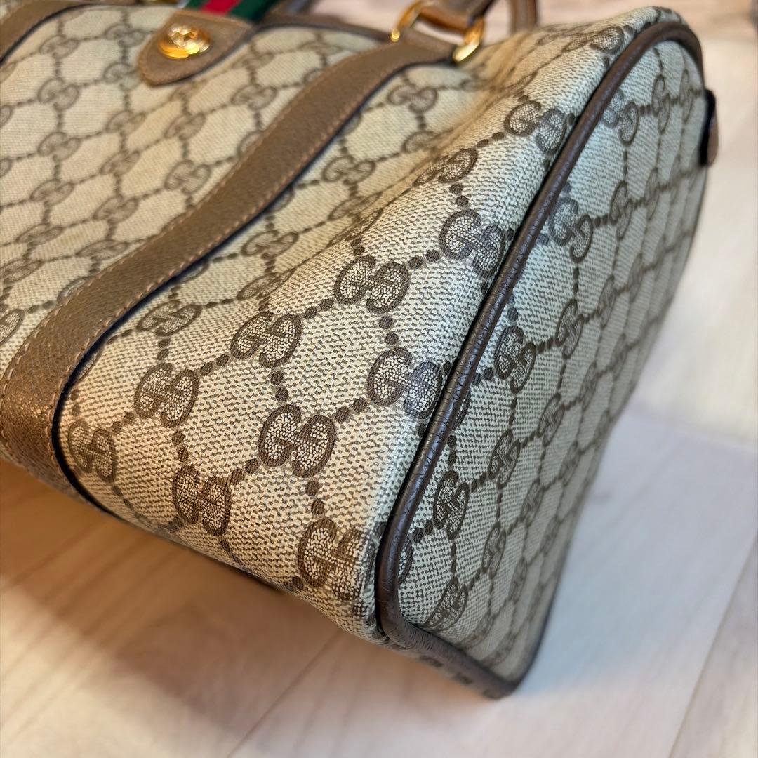 OLD GUCCI ミニボストンバッグ シェリーライン