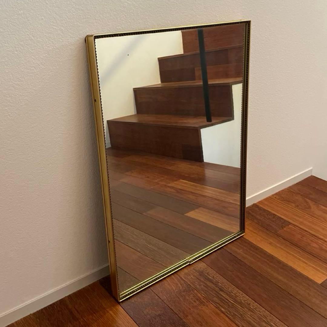 H.P.DECO☆鏡 ゴールドフレーム 壁掛け 床置き アンティークミラー