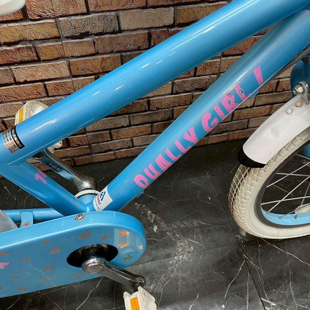 【85】子供用自転車 子供車 DUALLY GIRL! 水色 16インチ